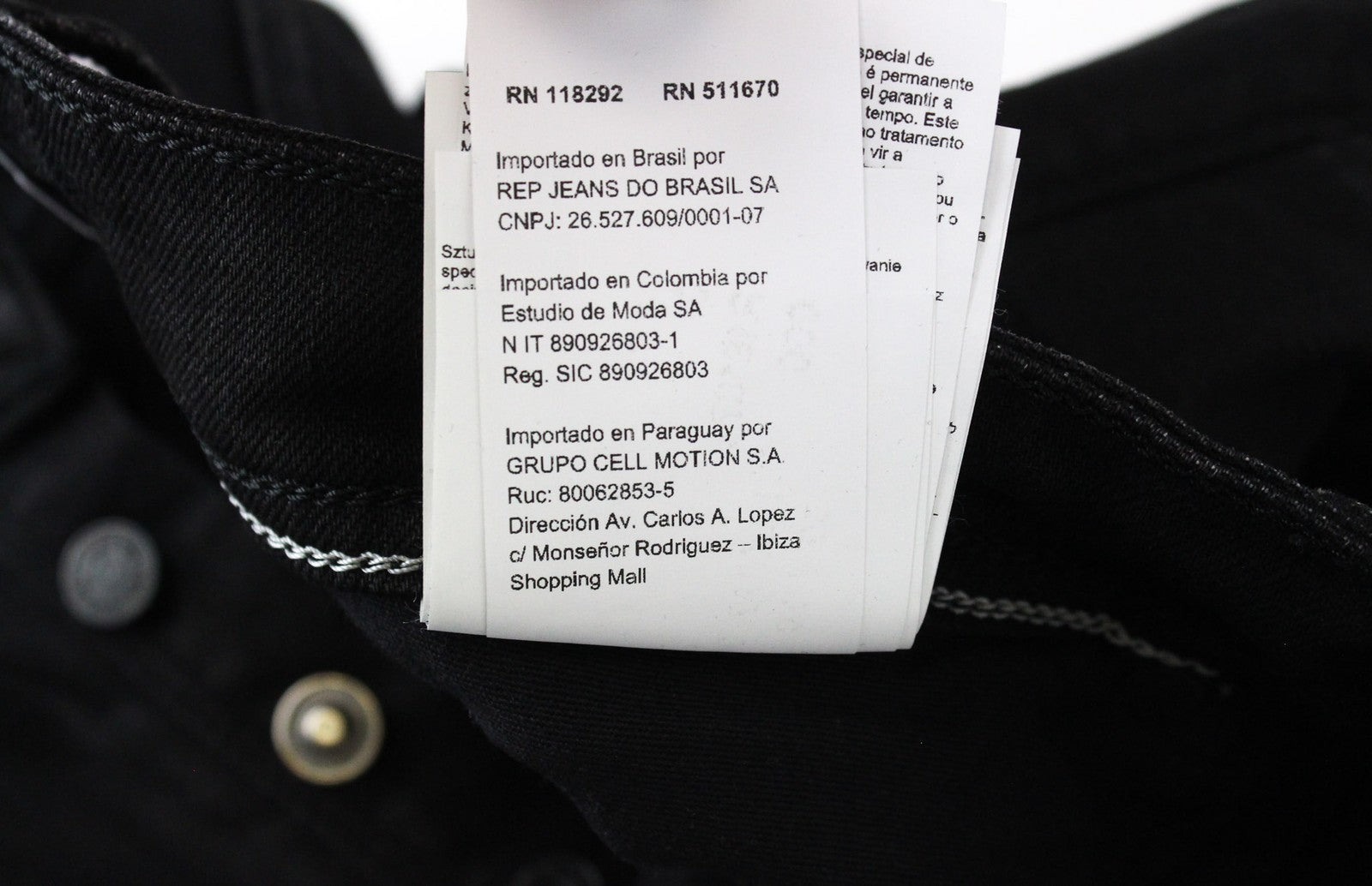 REPLAY Grover Men Jeans W31/L34 Straight 5-Pocket Black Cotton Stretch Selvedge*