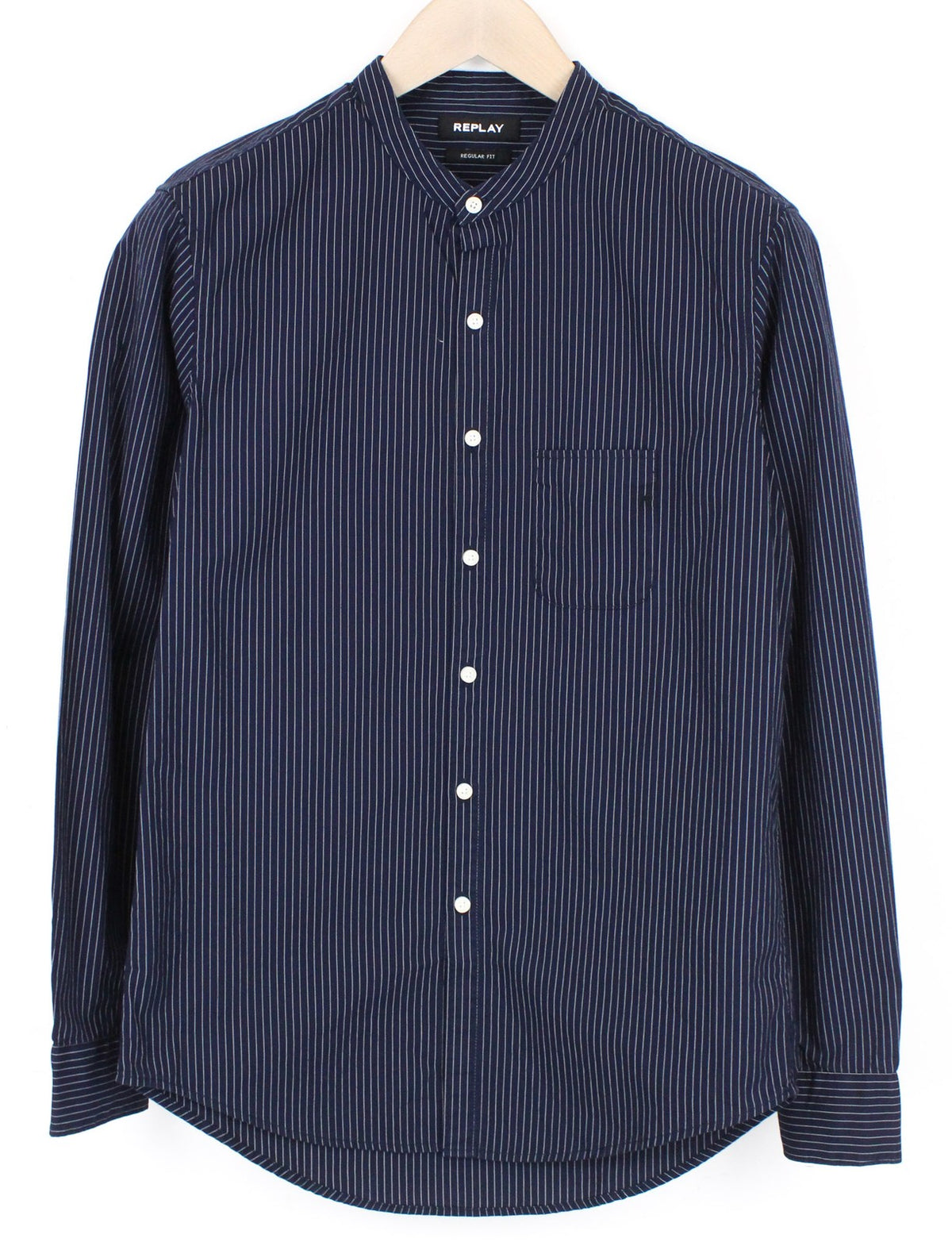 Blaues Twill-Hemd