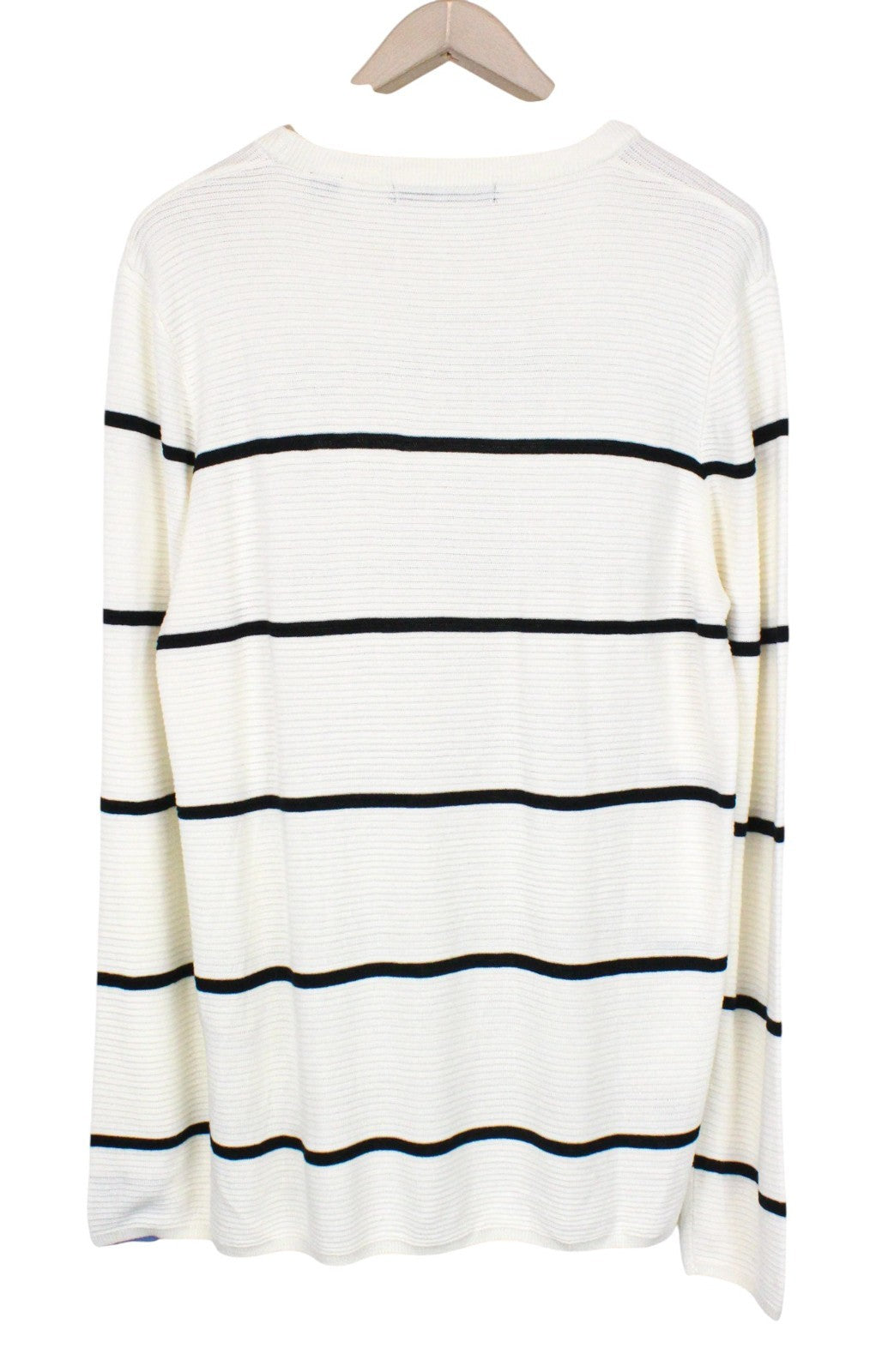 SCOTCH & SODA Ams Couture Men Jumper L Off-White Tight-Knitted Striped Sweater