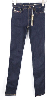 DIESEL Skinzee 0813C Women Jeans W24/L32 Blue Stretch Super Slim Skinny Girls
