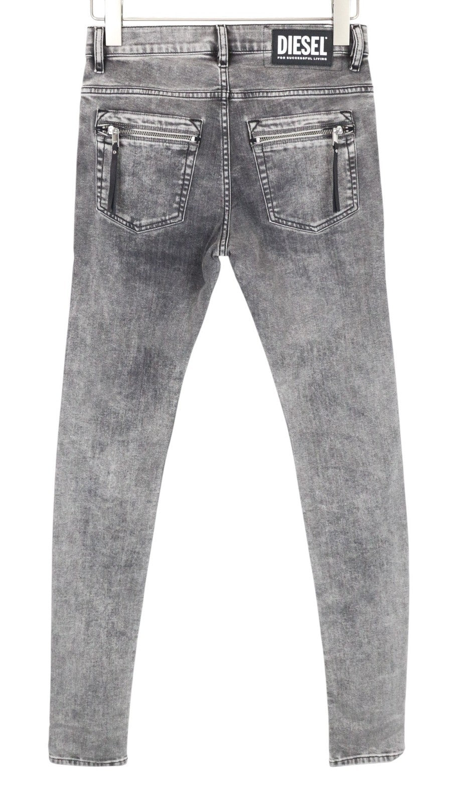 DIESEL D-Amny 069FJ Men Jeans W26/L32 Mid Grey Stretch Skinny Fit Boys Zip-Fly