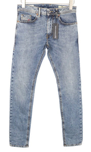 DIESEL Thommer 084UX Men Jeans W27/L32 Mid Blue Stretch Slim Skinny Boys Zipped