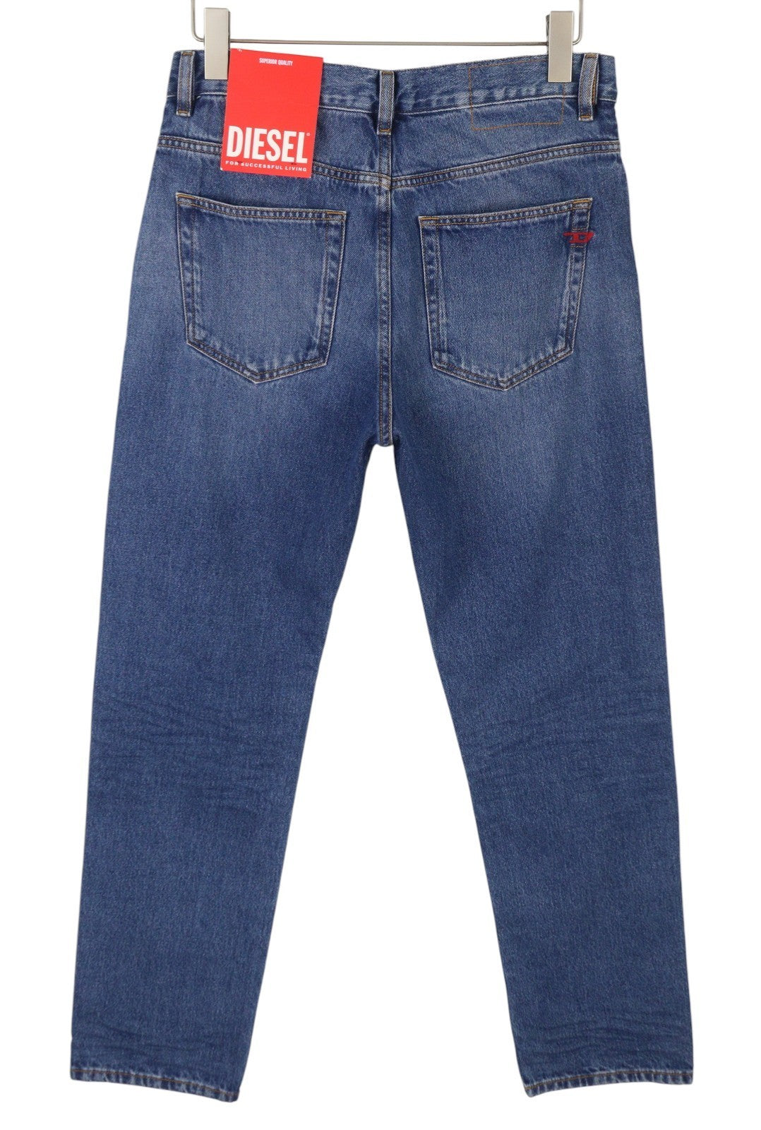 DIESEL 2020 D-Viker 0GYCT Men Jeans W30/L32 Blue Washed Straight Regular