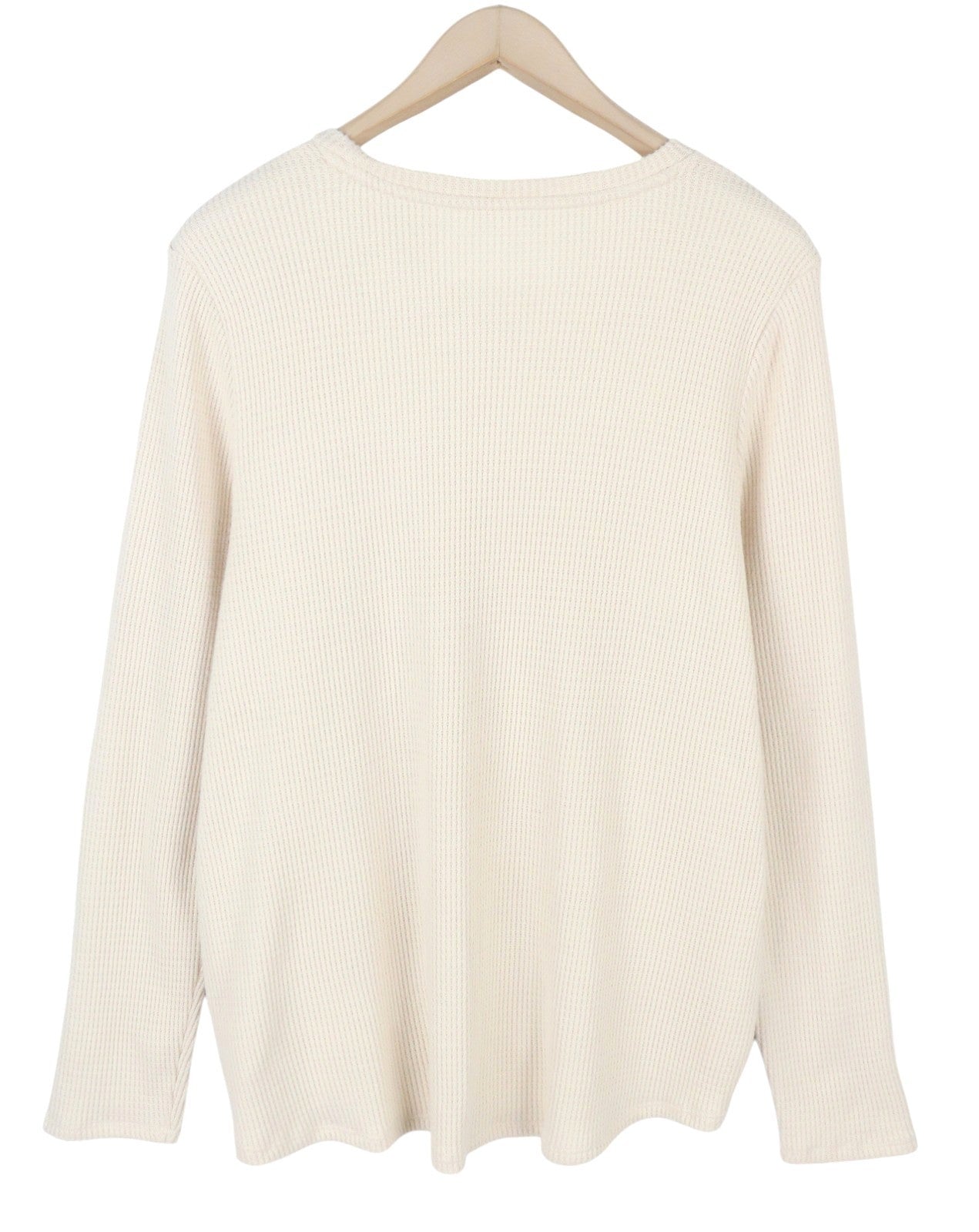 AMERICAN EAGLE OUTFITTERS Men Sweatshirt 2XL Light Cream Soft Crew Pull On
