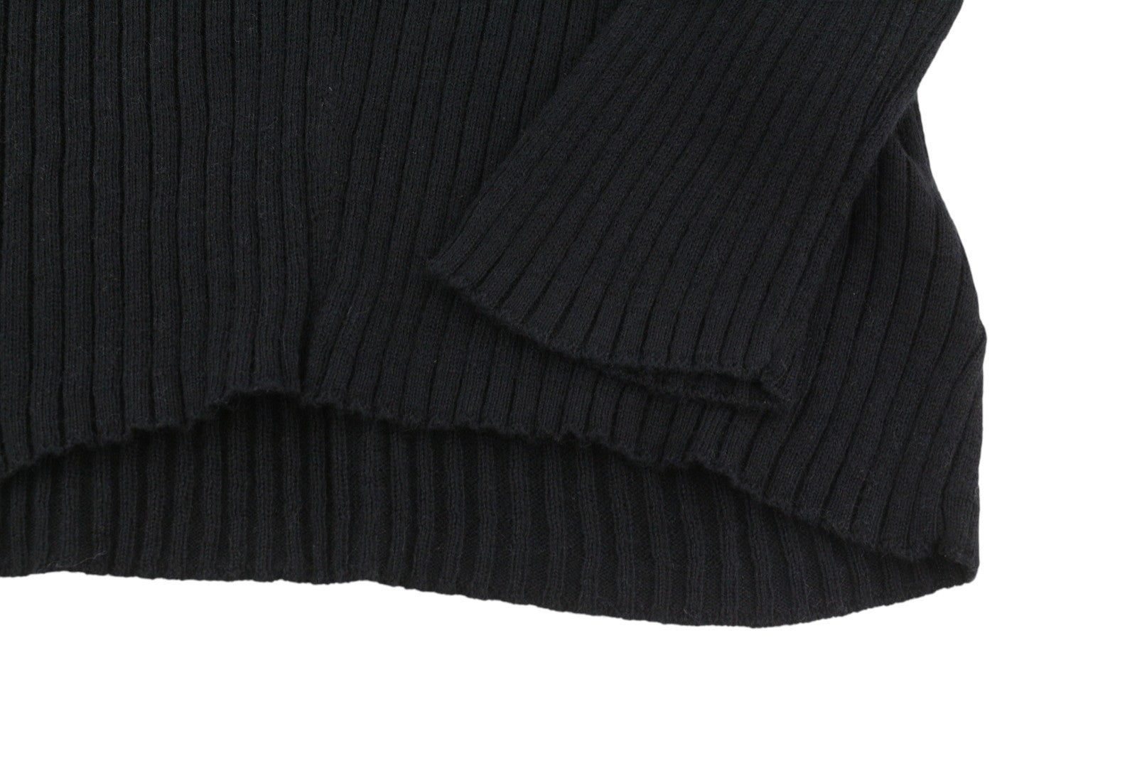 AMERICAN EAGLE OUTFITTERS Women Jumper M Black Rib Knit V-Neck Pull On