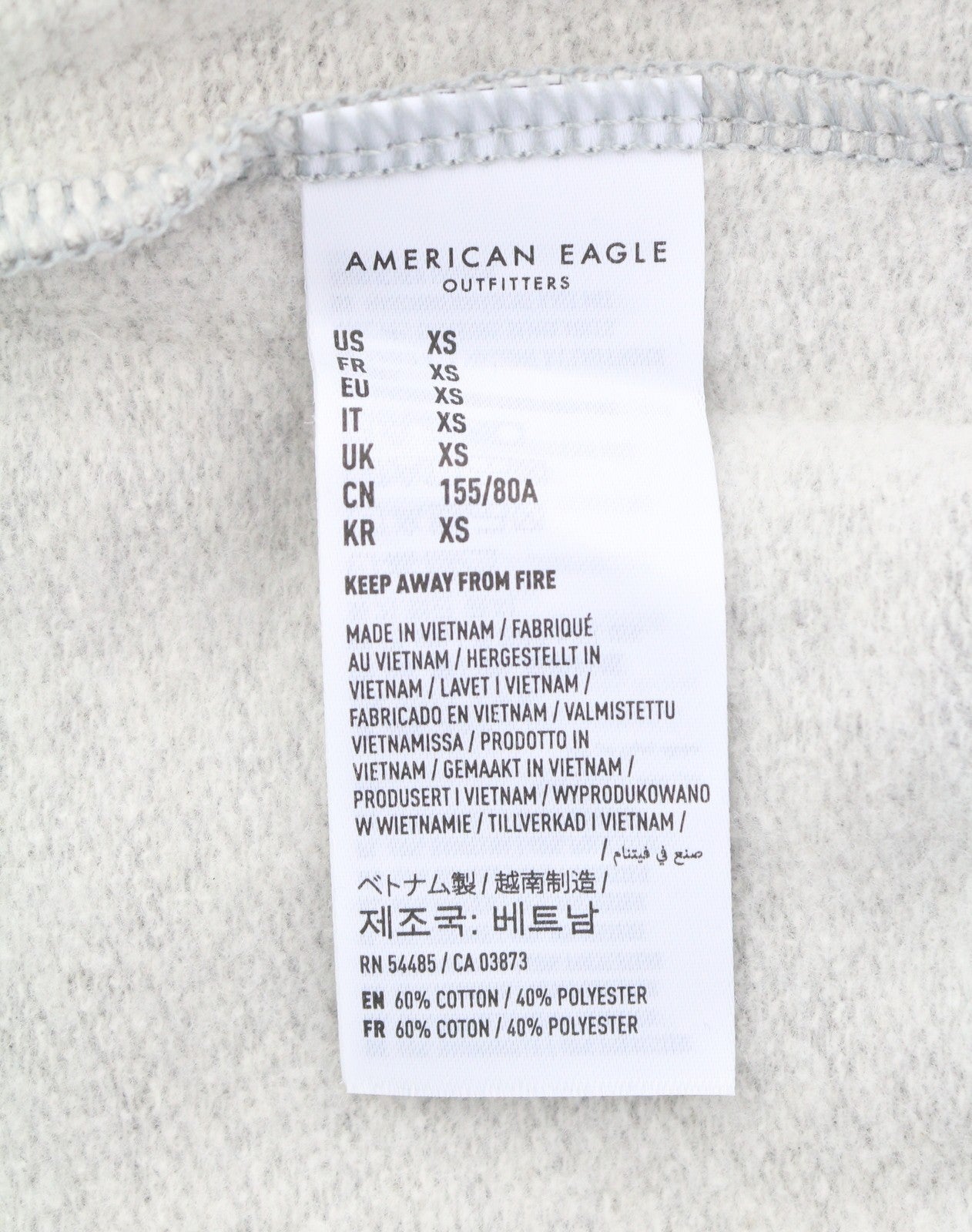 AMERICAN EAGLE OUTFITTERS Women Sweatshirt XS Melange Half Zip Oversized Top