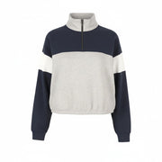 AMERICAN EAGLE OUTFITTERS Women Sweatshirt M Melange Half Zip Oversized Top