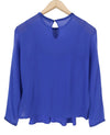 Blue Silk Blouse