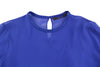 Blue Silk Blouse