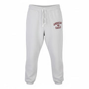 AMERICAN EAGLE OUTFITTERS Men Trousers L Grey Melange Drawstring Joggers