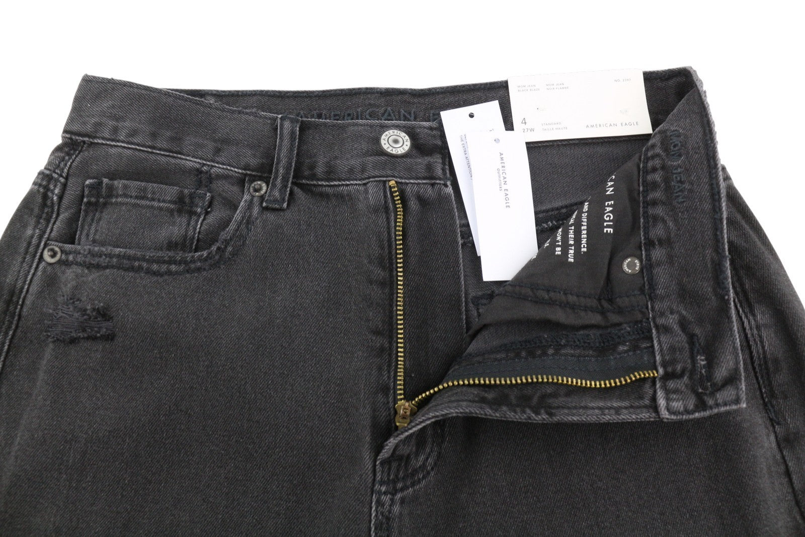 Jeans Mom Black Blaze