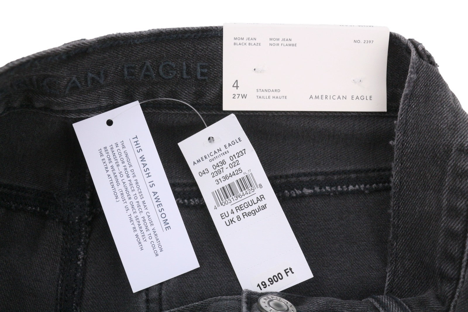 Jeans Mom Black Blaze
