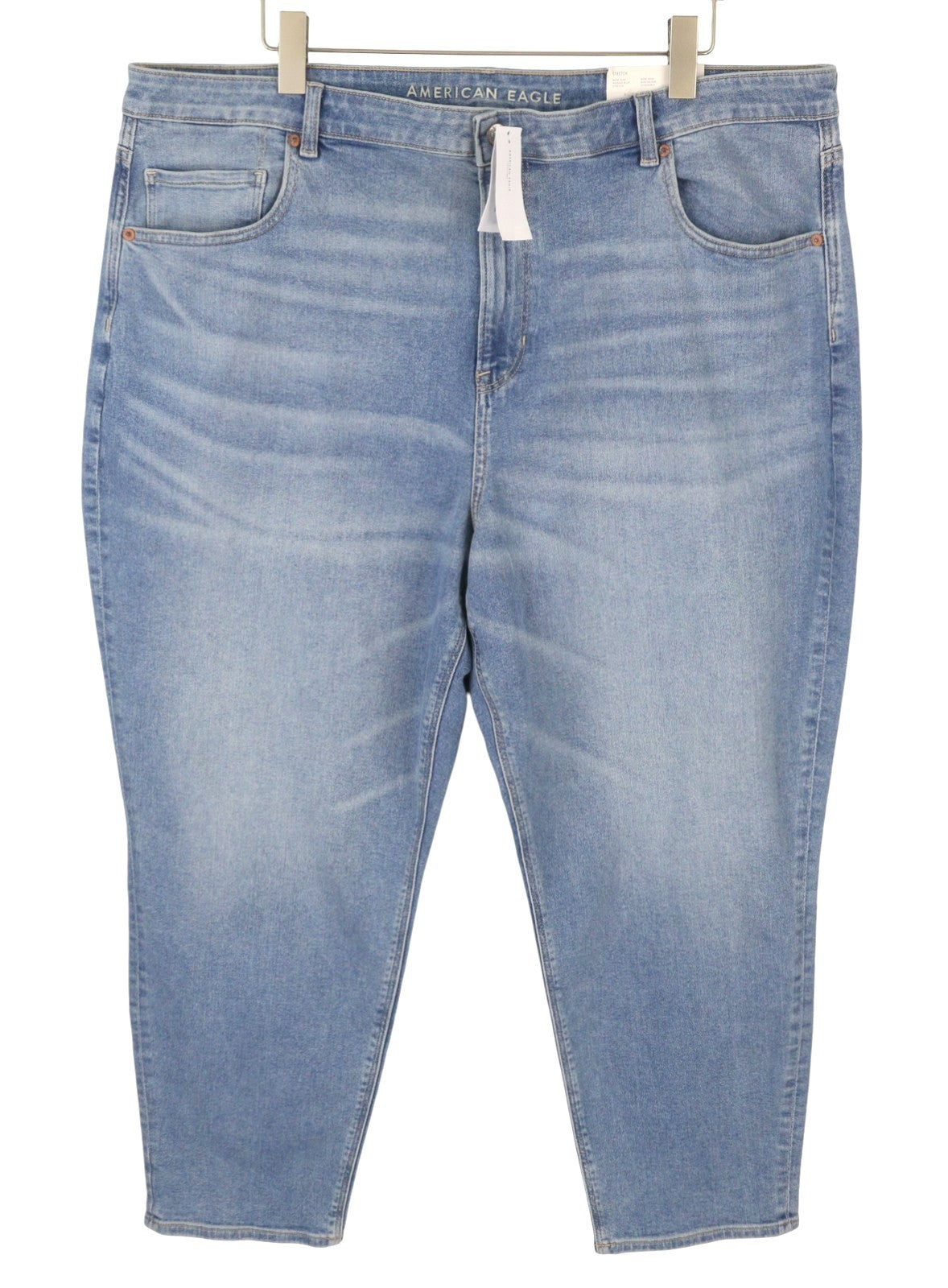 AMERICAN EAGLE OUTFITTERS Stretch Mom Women Jeans W36 Blue Washed Denim