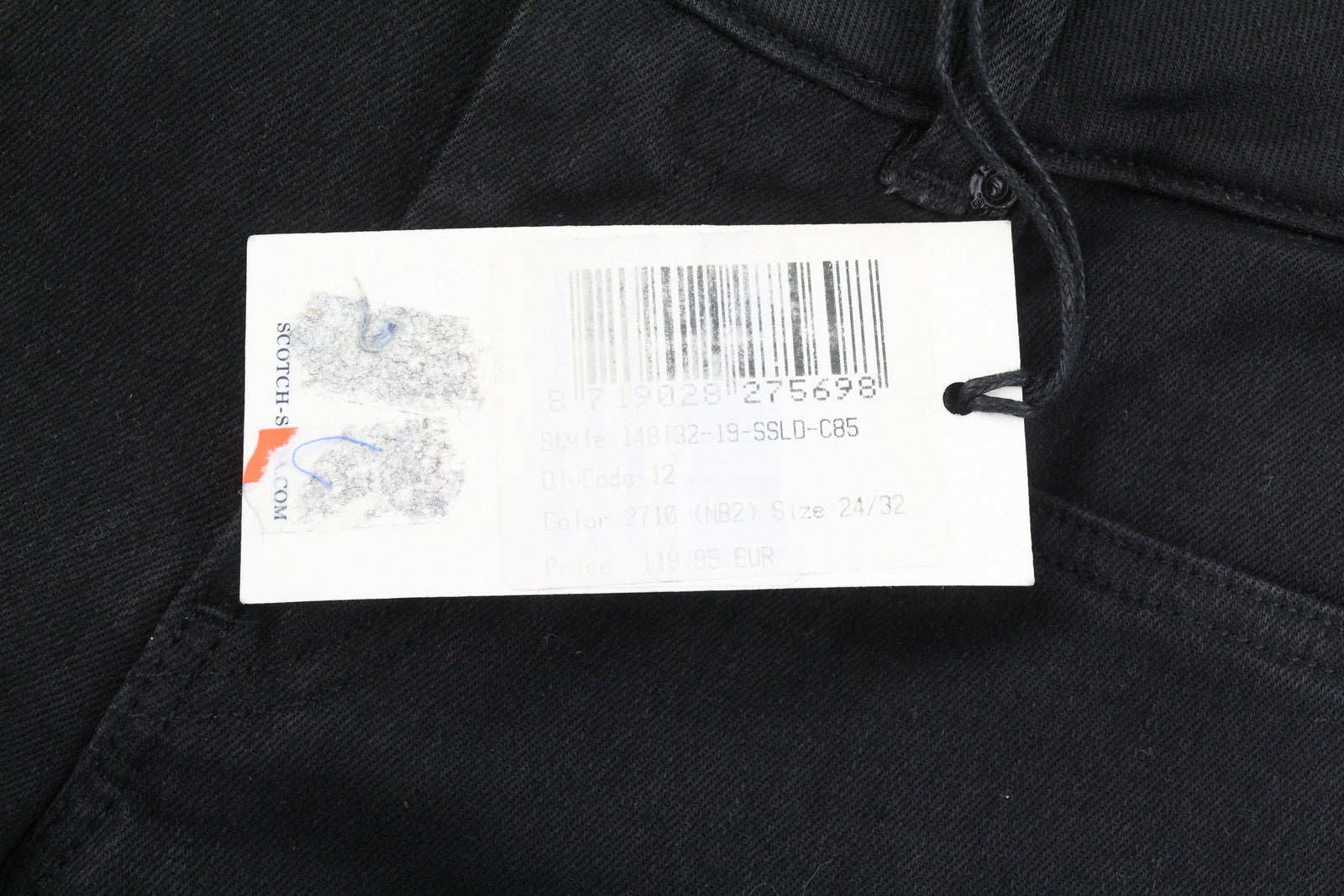 SCOTCH & SODA La Bohemienne Women Jeans W24/L32 Black Coated Look Skinny