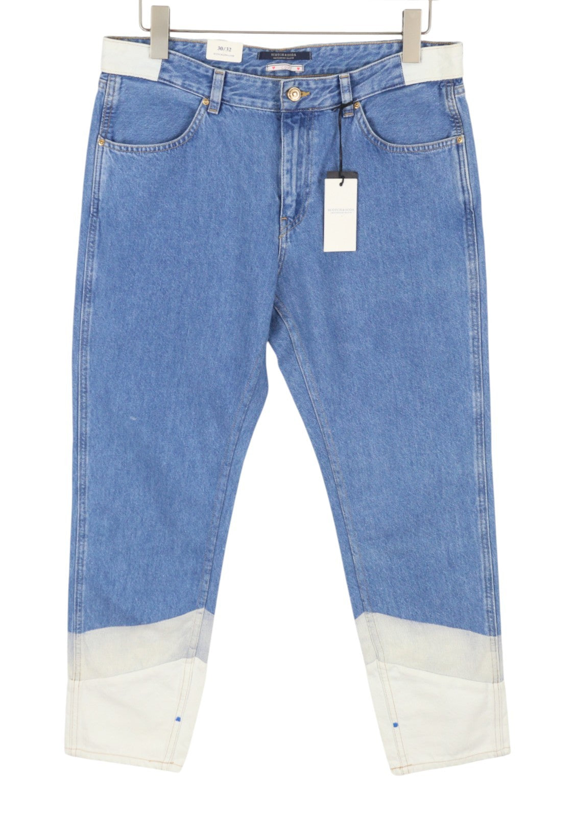 SCOTCH & SODA Bandit Women Jeans W30/L32 Blue Boyfriend Fit Cropped