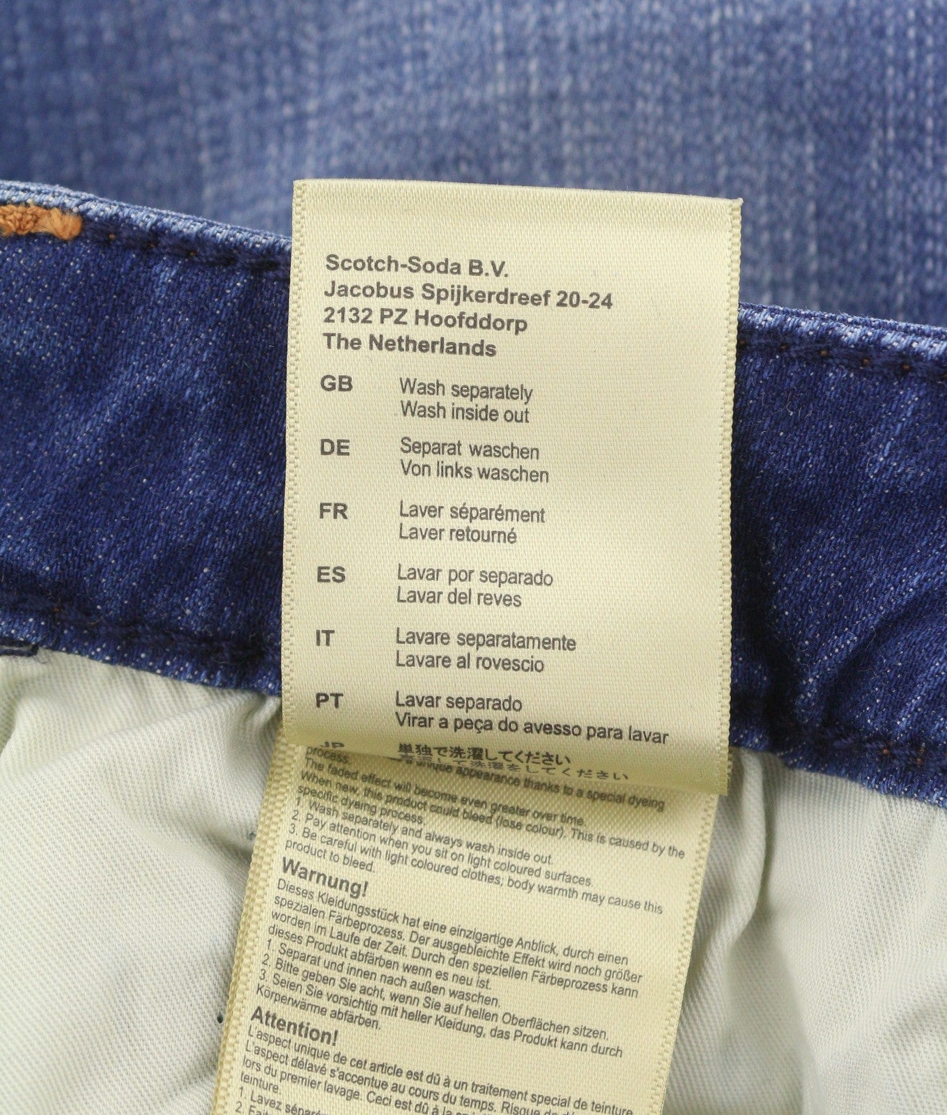 SCOTCH & SODA Women Jeans W31/L34 Blue Whiskers Faded Cropped Flared Fit