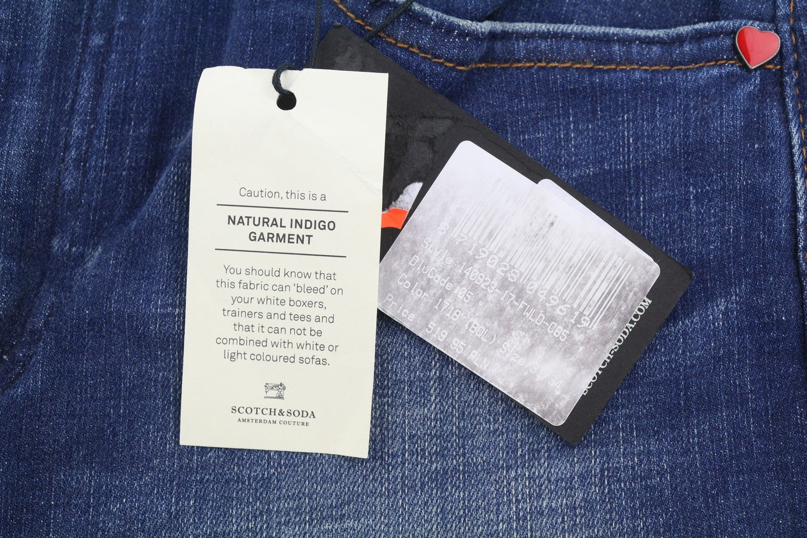 SCOTCH & SODA Women Jeans W31/L34 Blue Whiskers Faded Cropped Flared Fit