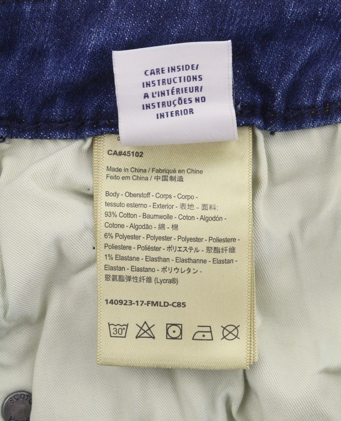 SCOTCH & SODA Women Jeans W31/L34 Blue Whiskers Faded Cropped Flared Fit