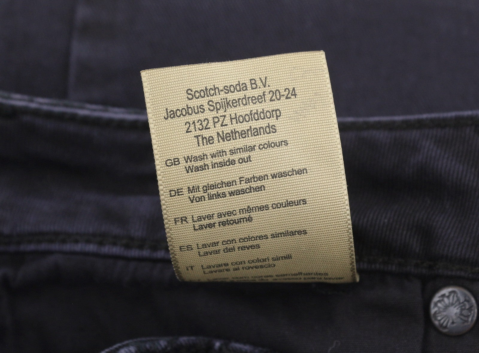 MAISON SCOTCH Haut Women Jeans W24/L32 Black Stretch High Rise Skinny Fit