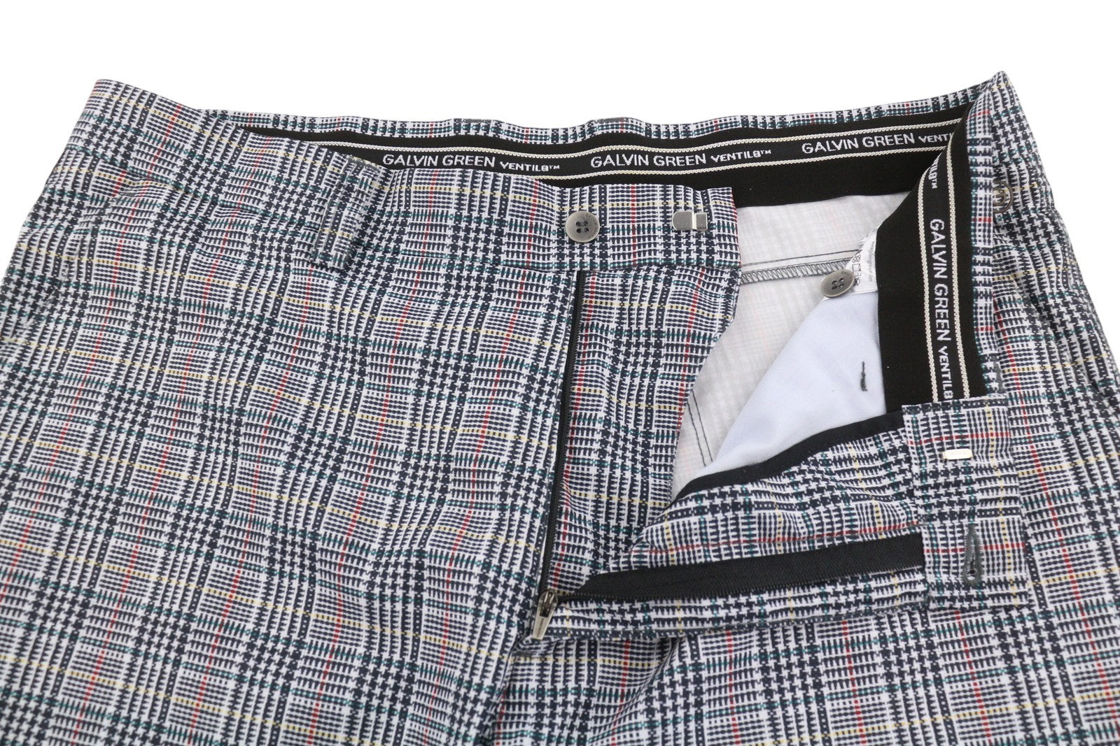 GALVIN GREEN Ventil8 Men Shorts W38 Plaid Patterned Zip Fly Casual