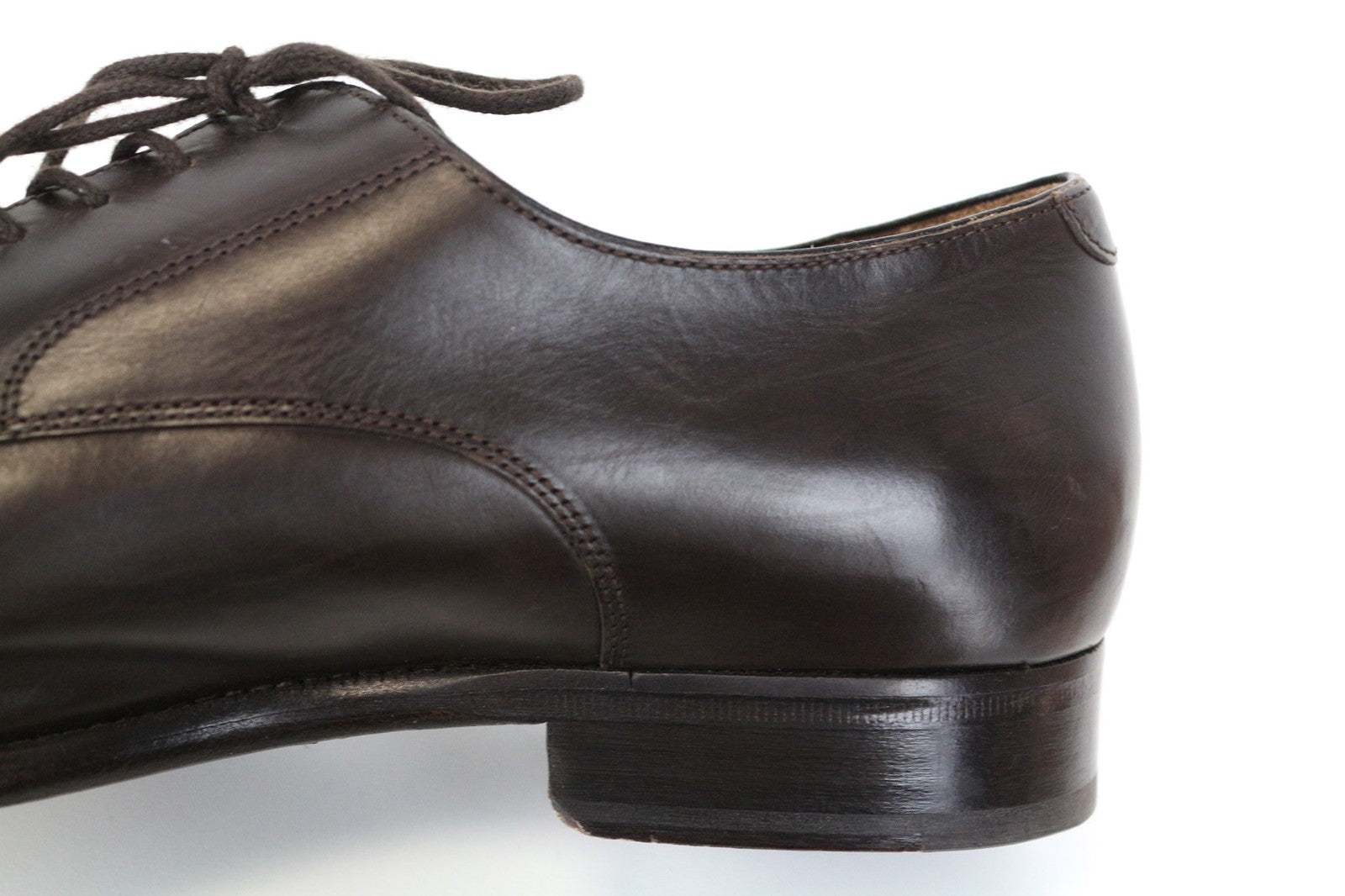 SUITSUPPLY Men Formal Shoes EU41.5 Oxford Dark Brown Pure Calf Leather Classic