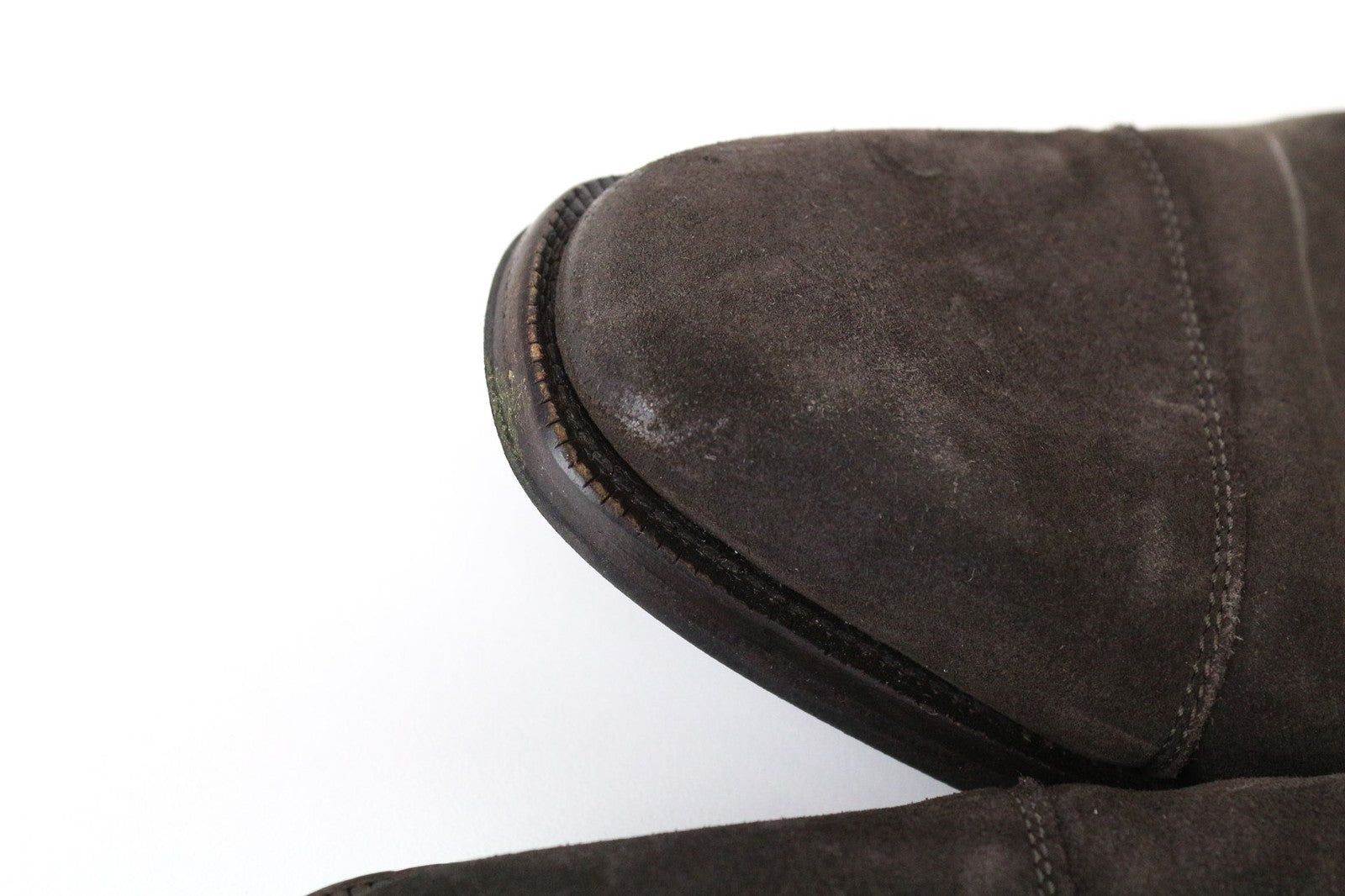 SUITSUPPLY Men Formal Shoes EU43 Dark Brown Suede Leather Double Monk Strap
