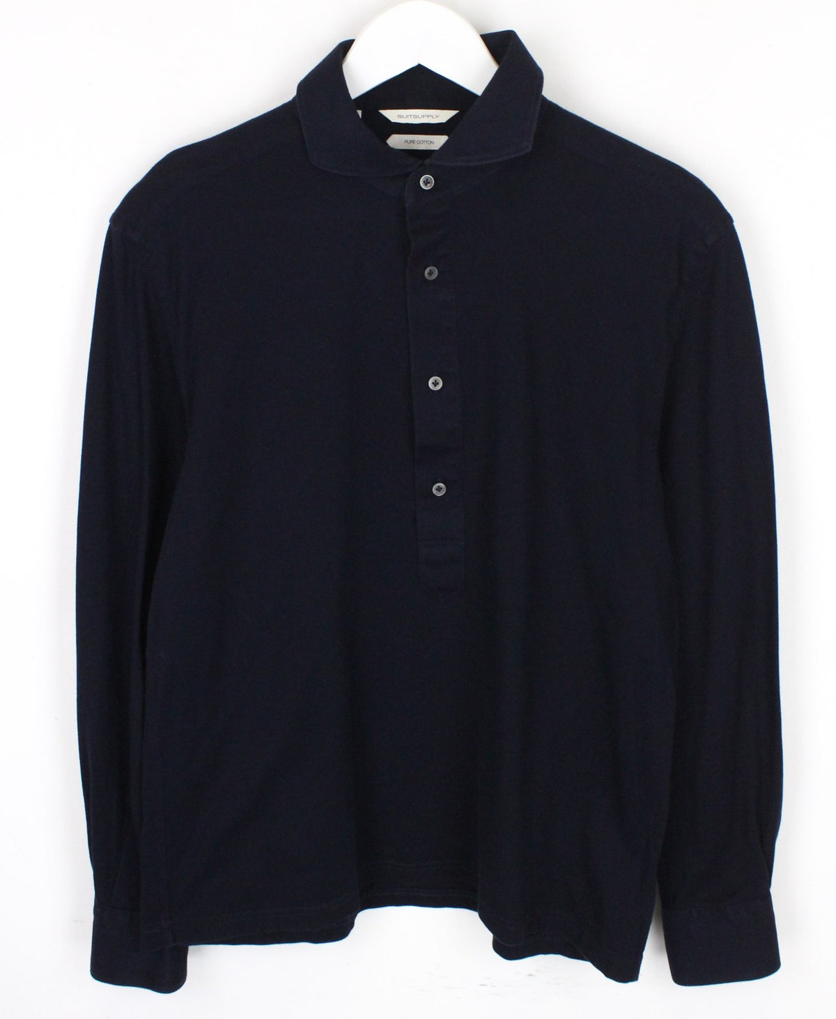 Marineblaues Twill-T-Shirt