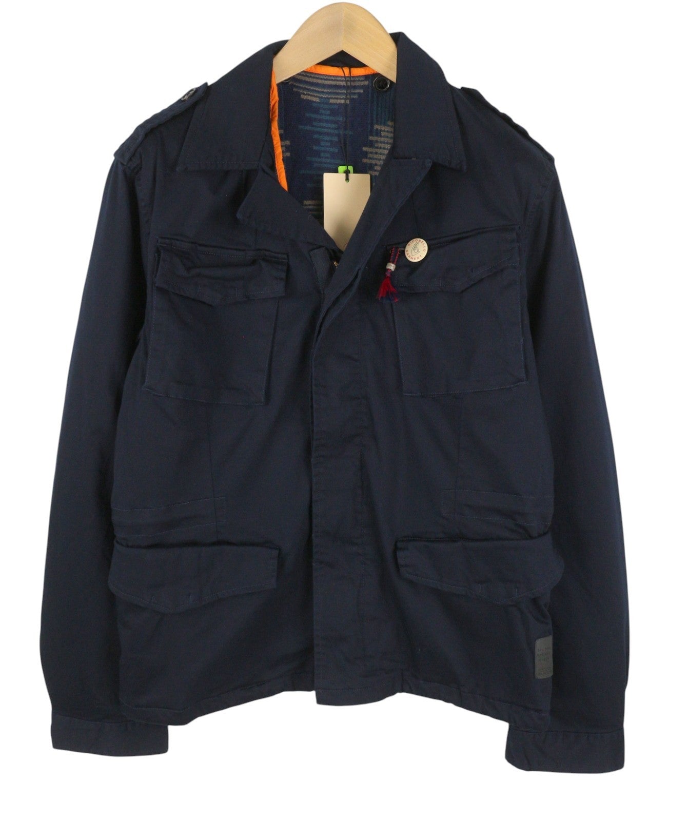 SCOTCH & SODA Men Jacket M Dark Blue Removable Lining Patch Pockets