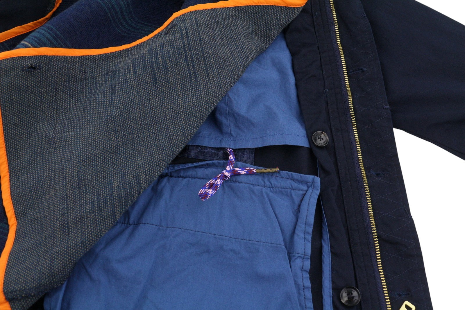 SCOTCH & SODA Men Jacket M Dark Blue Removable Lining Patch Pockets