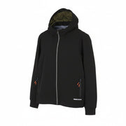 SCOTCH & SODA Men Jacket L Black Lined Hooded Full Zip Lightweight Bomber