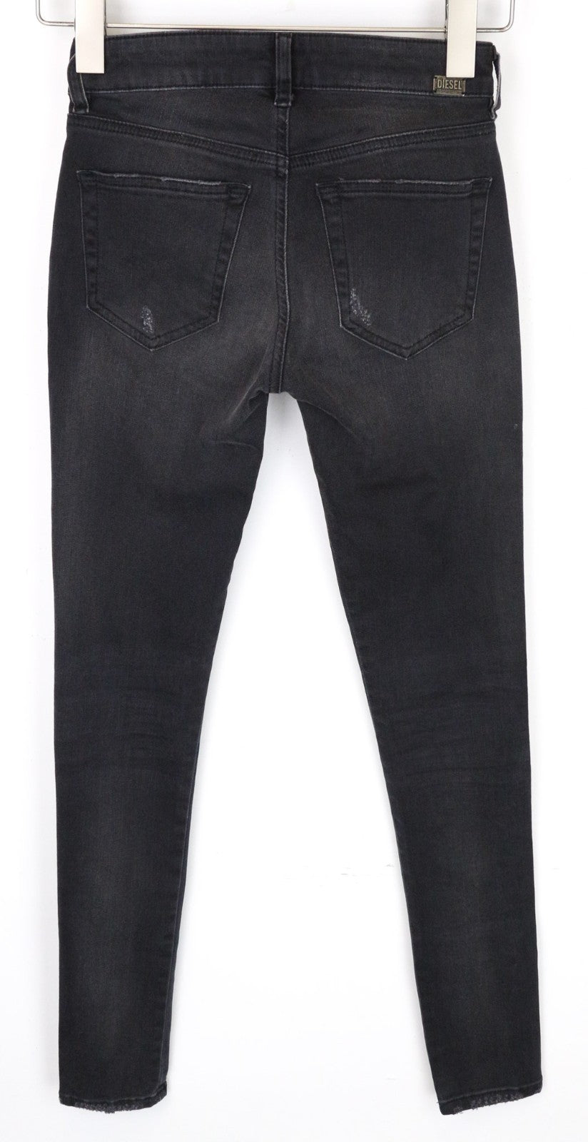 DIESEL Slandy 069GI Women Jeans W24/L32 Girls Super Slim Skinny Stretch Black