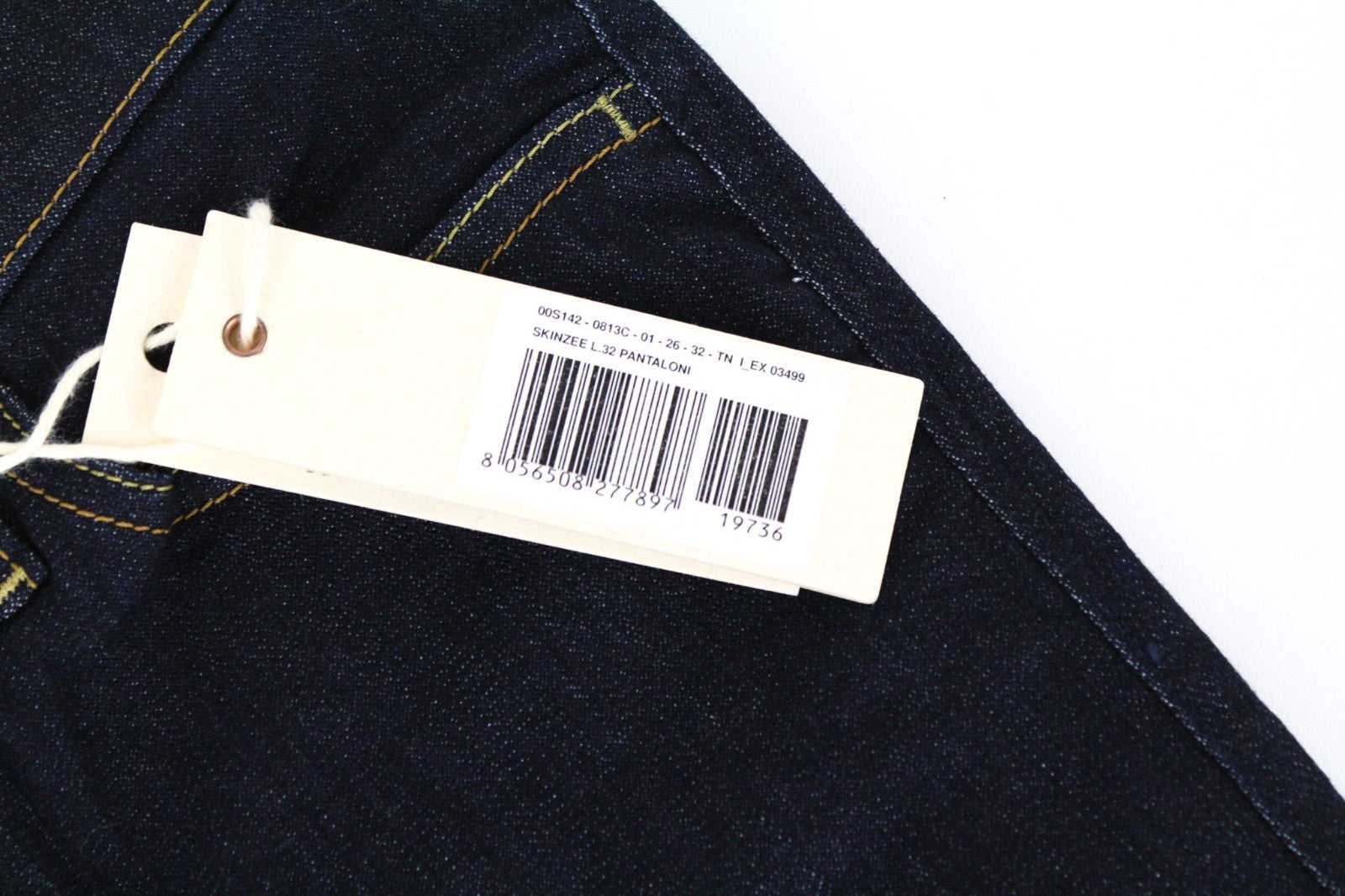 DIESEL Skinzee 0813C Women Jeans W26/L32 Super Slim Skinny Cotton Stretch Blue