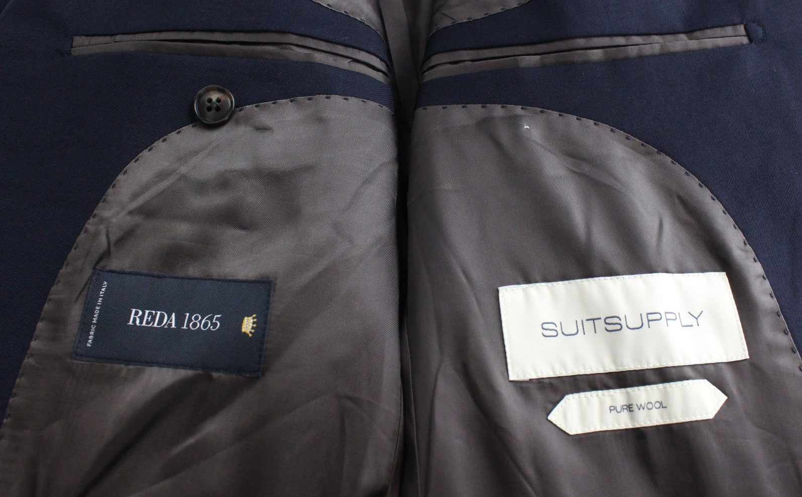 SUITSUPPLY Napoli Men Suit UK36R Single-Breasted Classic Blue Pure Wool 2 Piece