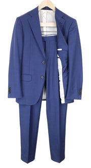 SUITSUPPLY Napoli Men Suit UK36R Classic Blue Pure Wool Super 110's 2 Piece