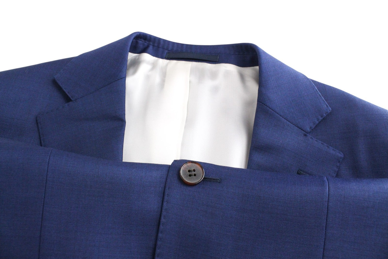 SUITSUPPLY Napoli Men Suit UK36R Classic Blue Pure Wool Super 110's 2 Piece