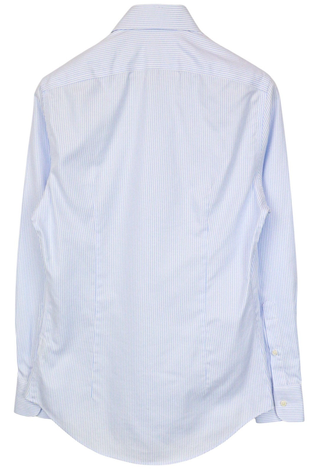 SUITSUPPLY Men Shirt 37/14 1/2 Extra Slim Blue Pure Cotton Striped Button-Up