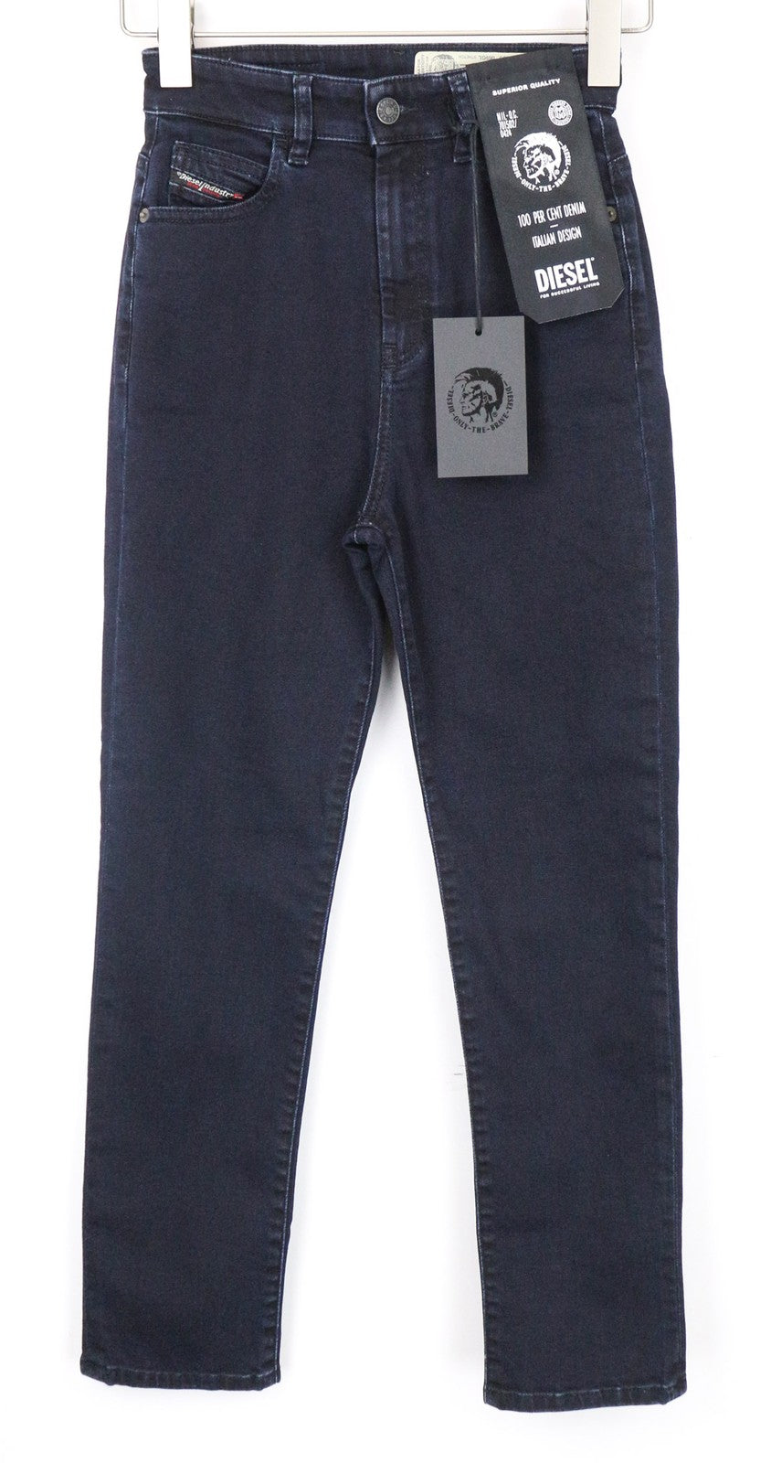 DIESEL D-Eiselle 069GL Women Jeans W23/L30 Girls Straight Blue Cotton Stretch