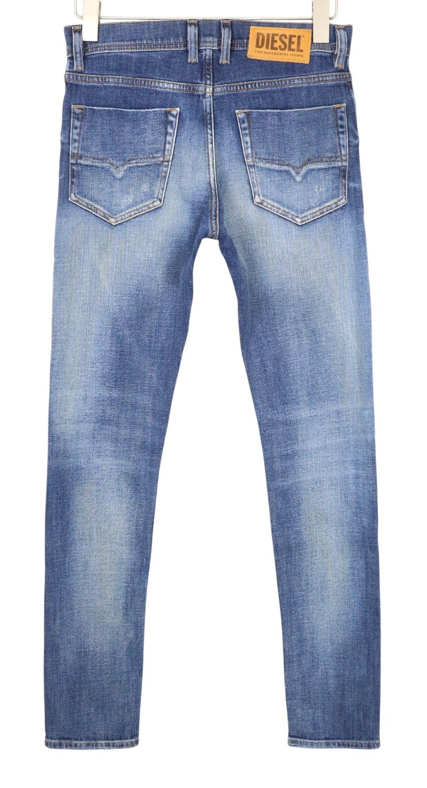 DIESEL Tepphar-X 0870H Men Jeans W26/L32 Boys Carrot Fit Blue Stretch Aged Look