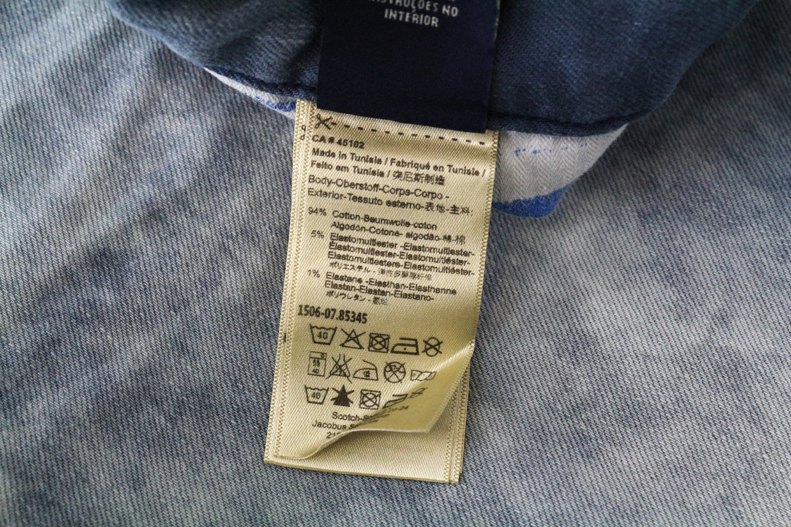 SCOTCH & SODA Ralston Men Jeans W32/L32 Slim Fit Blue Cotton Stretch Washed