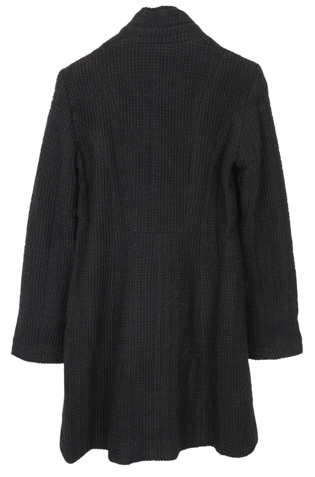 DESIGUAL L'Adoration Women Coat 38 M Black Cotton Wool Blend Embroidered