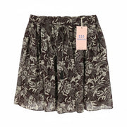 MAISON SCOTCH Women Skirt XS W26 Floral & Leafs Pattern Lined Poolside