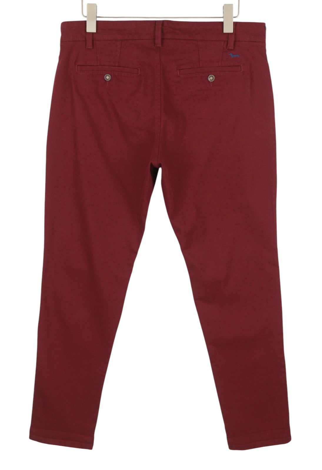 HARMONT & BLAINE Men Trousers 50 W37 Red Narrot Fit Zip Fly Chino