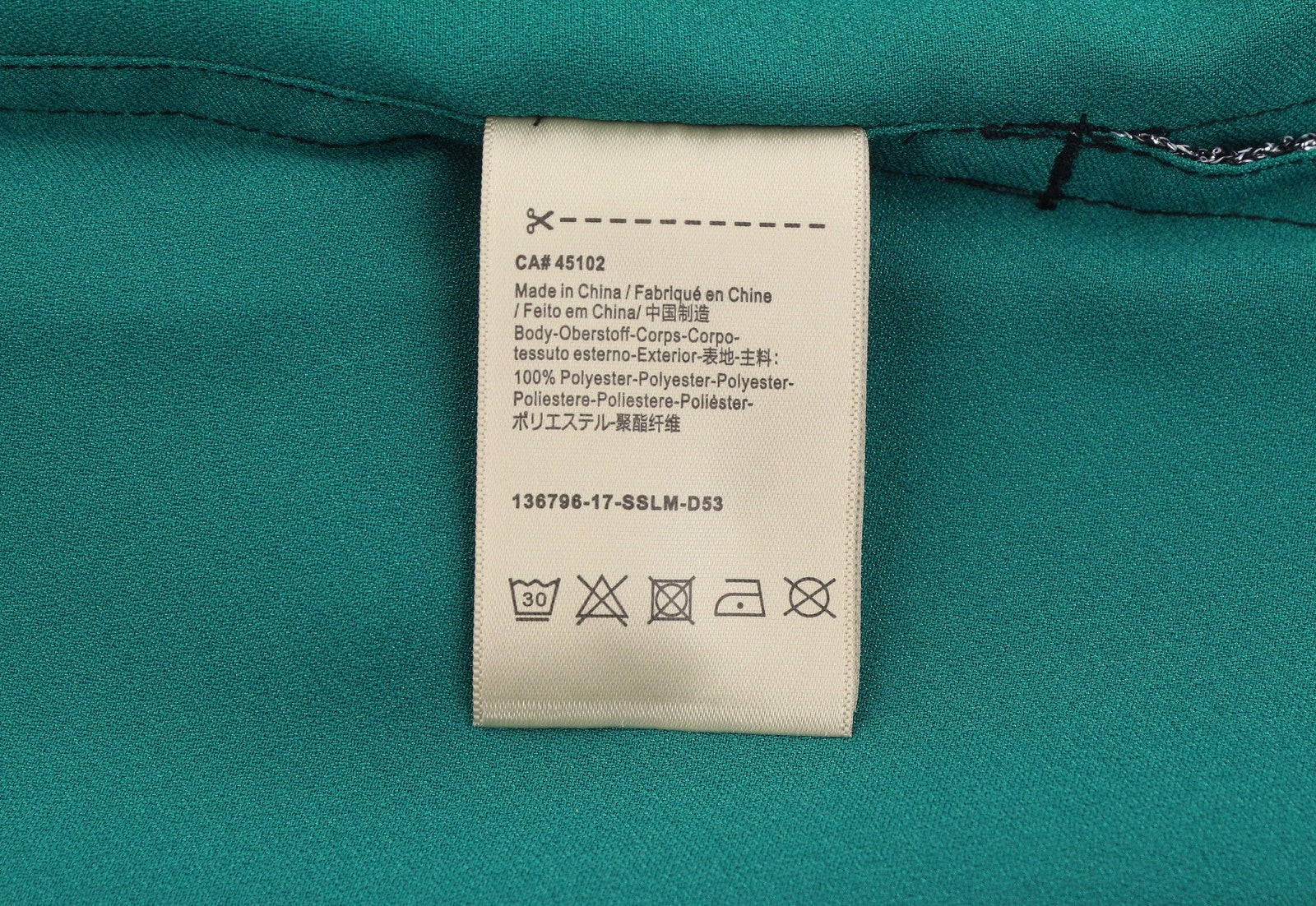 MAISON SCOTCH Women T-Shirt 4 XL Green Glitter Trims Crew Satin Look Sleeveless