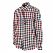 STATE OF ART Men Shirt S Plaid Button Down Neck Patch Pocket Casual
