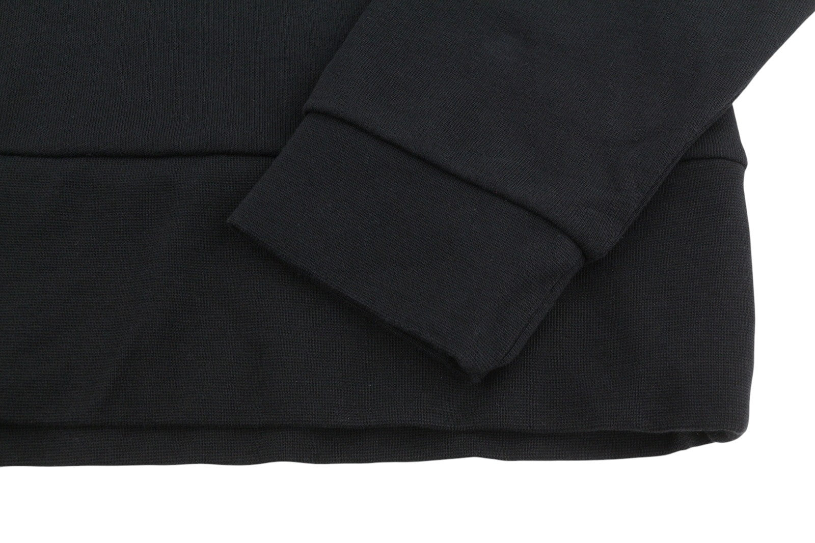 CALANDO Women Dress S Black Oversized Hoodie Long Sleeve