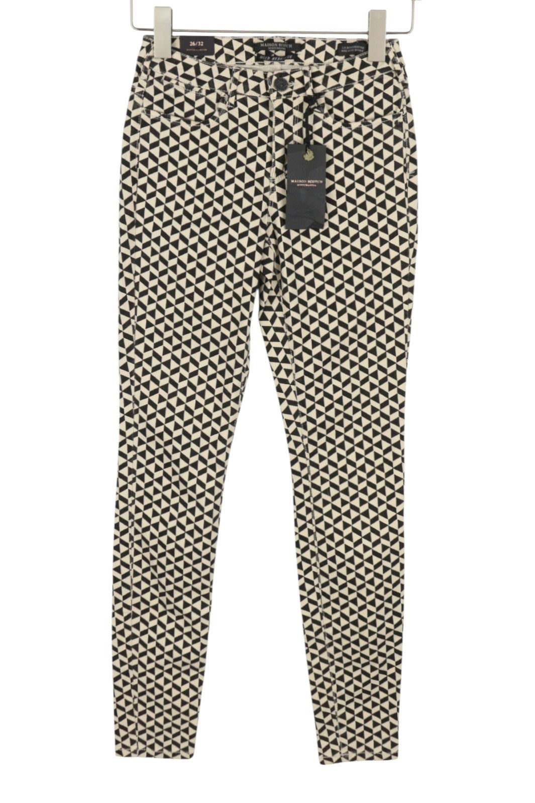 MAISON SCOTCH La Bohemienne Women Trousers W26/L32 Patterned Mid Rise Skinny Fit
