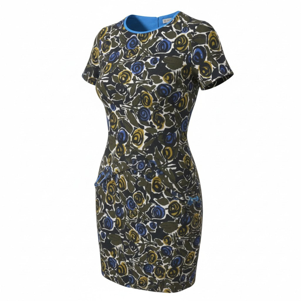 Mehrfarbiges Baumwollkleid