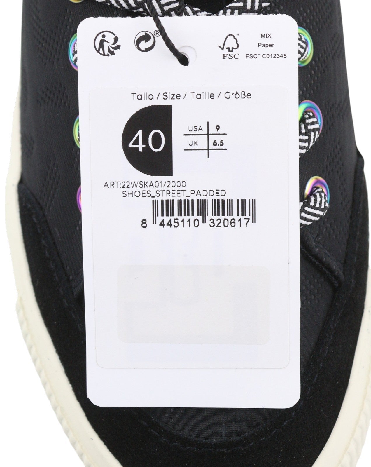 DESIGUAL Street Padded Women Sneakers EU40 Black Leather Lace Up Platform