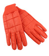 Orange Viscose Gloves & Hat Set