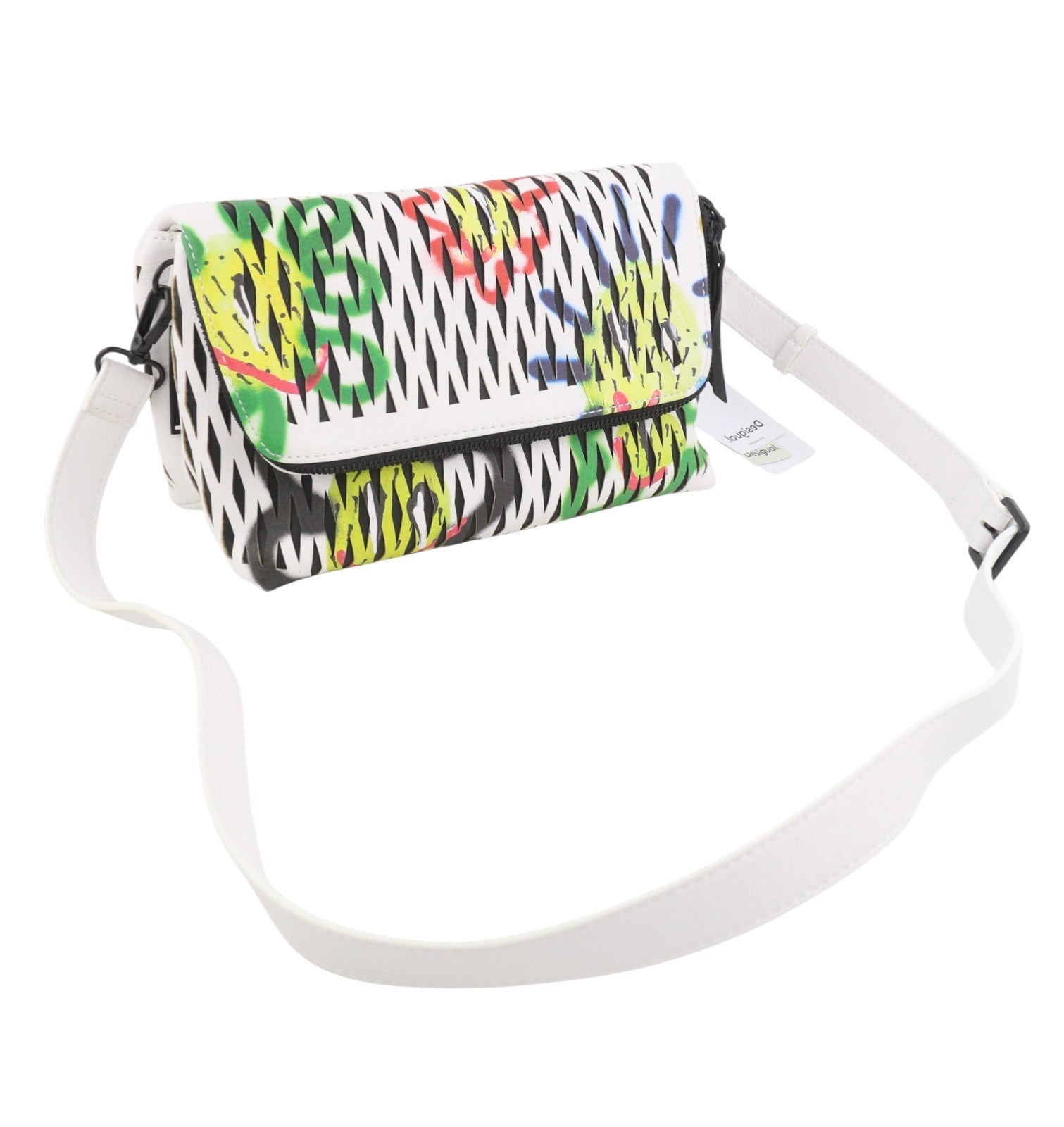 DESIGUAL Arty Pepo Vanecia Women Bag OS Multicolor Textured Crossbody